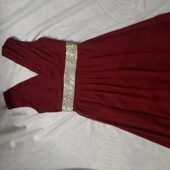 Burgundy/ redwine dress/ size small. - Picture 3 of 6